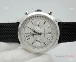 Clone Breitling Transocean Chronograph Watch Stainless Steel White Face 45mm